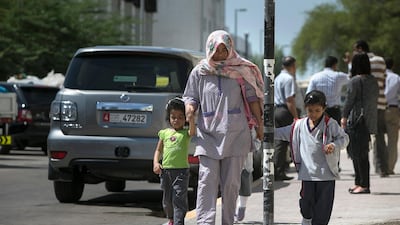 Abu Dhabi schools will close on Wednesday due to unstable weather conditions. Silvia Razgova / The National