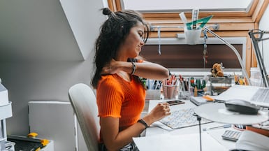 Poor posture can lead to pain and discomfort. Getty Images