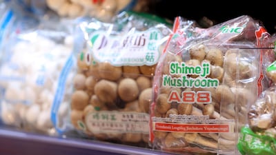 The Greens' 1004 Gourmet supermarket stocks more than 10 types of mushroom. Chris Whiteoak / The National