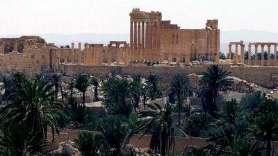 Mr Al Assad exploited the reports of Palmyra’s imminent fall to regain some favour in the West. EPA