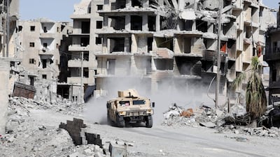 The carnage of the frontline in Raqqa, Syria. REUTERS/Erik De Castro