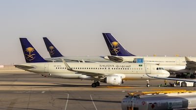 Services from Riyadh's King Khalid International Airport are slowly normalising following days of delays and cancellations. Getty Images