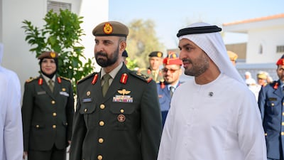 Sheikh Mohamed bin Hamad bin Tahnoon, Private Affairs Adviser in the Presidential Court, at the UAE Armed Forces unification ceremony