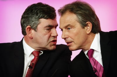 Gordon Brown and Tony Blair were thought to have agreed between them that Mr Blair would eventually hand over to Mr Brown if Labour came to power. Getty Images