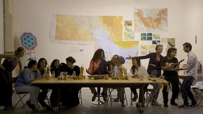 Students take part in a workshop organised by the Crossway Foundation as part of the Art Jameel initiatives. Courtesy: Crossway Foundation