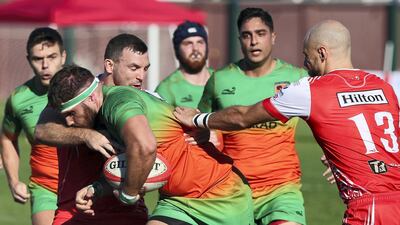 Eagles' Jamie Frost is tackled