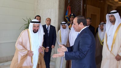 The meeting was attended by other UAE and Egyptian officials, including Dr Sultan Al Jaber, UAE Minister of State. Wam