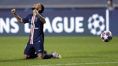 Neymar after the final whistle. EPA