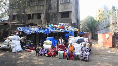 More than half of Mumbai’s population live in slums, according to the World Bank. The makeshift homes – often just assembled from tin and plastic – do not have toilets and running water and the areas do not have proper drainage and sewage systems. Subhash Sharma for The National