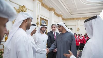 The UAE team participated in 12 of 20 competitions at the Los Angeles Games and won 32 medals – 14 gold, nine silver and nine bronze. Mohamed Al Hammadi / Crown Prince Court - Abu Dhabi