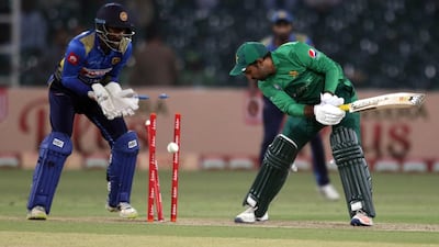 Pakistani captain Sarfaraz Ahmed had a poor T20 series against Sri Lanka. EPA