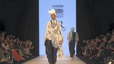 A modestwear look from Istanbul Modest Fashion Week