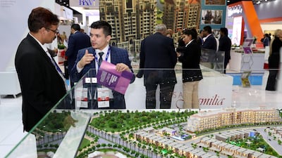 Visitors at the Casa Flores Motor City project by National Bonds. Chris Whiteoak / The National