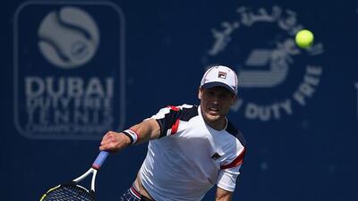 Andreas Seppi of Italy battles with Marius Copil of Romania. Tom Dulat / Getty Images
