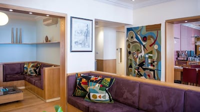 The public area at Sydney House Chelsea in London. Courtesy Brownsword Hotels