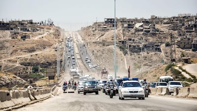 From second city Aleppo all the way down to the border with Jordan, Syria's longest highway cuts through fertile fields of green, buzzing industrial zones and four major cities. AFP, File