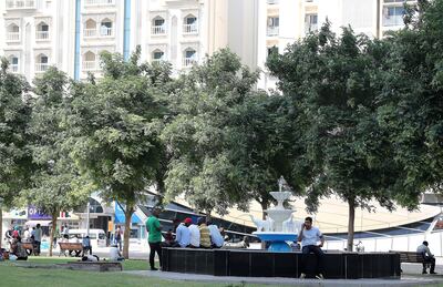 View of the Baniyas Square near the Baniyas Square Metro Station in Deira Dubai Pawan Singh / The National