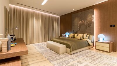 Another of the five bedrooms. Courtesy Luxury Property