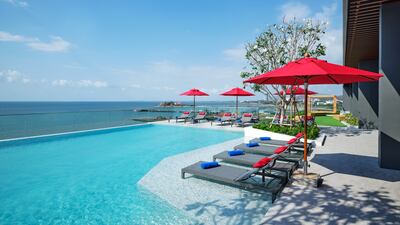 The infinity pool at Novotel Marina Sriracha. Photo: Novotel