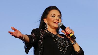 Country singer Crystal Gayle performs during the second day. Mike Blake / Reuters