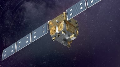 A rendering of the 813 satellite. Photo: UAE Space Agency website