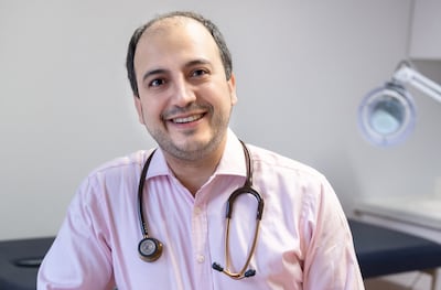 British Iranian Dr Alireza Salehzadeh at his clinic in Surrey. Photo: Dr Alireza Salehzadeh
