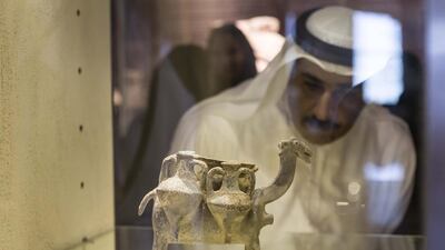 Sharjah Museum is hosting some of the incredible treasures from Petra in the Petra Exhibition: The Wonder of the Desert exhibition. Antonie Robertson / The National