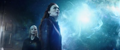Jessica Chastain, left, and Sophie Turner in ‘X-Men Dark Phoenix’ AP