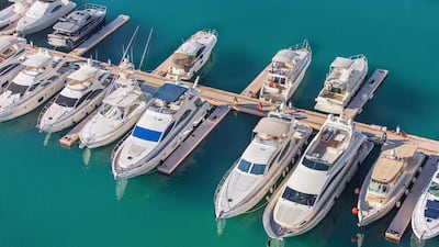 Yachts at Nakheel's Dubai Islands luxury marina. Photo: Nakheel