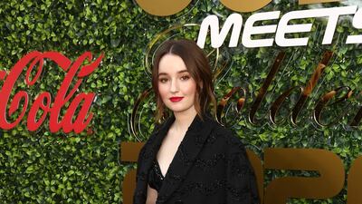 Kaitlyn Dever attends the 7th Annual Gold Meets Golden event at Virginia Robinson Gardens and Estate in Los Angeles on January 4, 2020. AFP