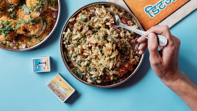 Various chaat served at Chai Pani. Photo: Jack Sorokin