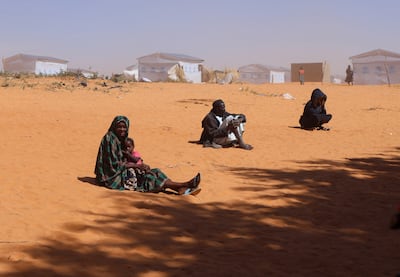 Sudanese refugees from Darfur at the Touloum refugee camp, near Iriba in eastern Chad. Reuters