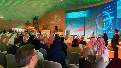 Prince Abdulaziz bin Salman, Saudi Arabia's Energy Minister, addresses a session in Sharm El Sheikh. AP