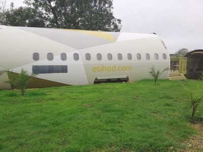 The aircraft was salvaged from a scrapyard. Courtesy Apple Camping