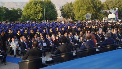 Graduates and their families attend the ceremony. Photo: Iraqi President's Office
