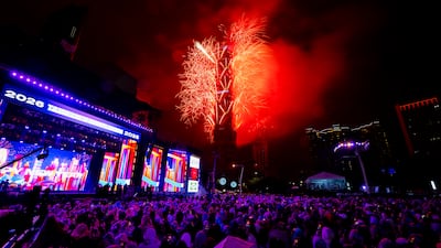 Fireworks light up the Taiwan skyline and Taipei 101 tower. Getty Images