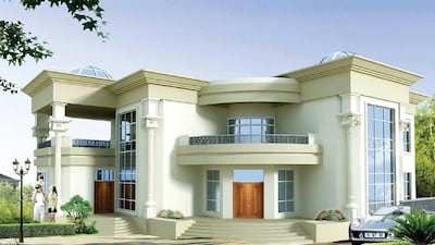 Costs depend upon the design. For example, a 715-square-metre two-storey five-room house with terrace is priced at Dh1.9 million and a 1,024 sq m two-storey six-bedroom house is Dh3m. Options are also available for those who wish to build a house to their own design. Illustration courtesy Abu Dhabi Housing Authority