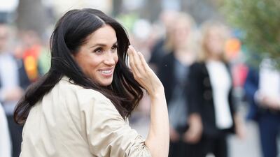 Meghan Markle, the Duchess of Sussex waives to the crowd of well-wishers. AFP Photo