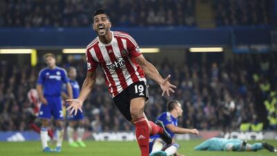 Graziano Pelle scored Southampton’s third goal to condemn Chelsea to a fourth defeat in eight league matches. Dylan Martinez / Reuters