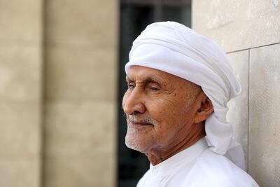 Hassan Al Alili volunteers at elderly homes. Chris Whiteoak / The National