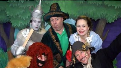 The cast of The Wizard of Oz. Courtesy H2 Productions