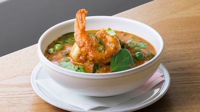 The rich and creamy red prawn curry will transport your tastebuds to Thailand. Photo: SEA Bistro