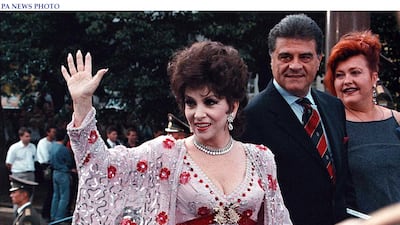 Lollobrigida at the opening of the International Moscow Film Festival in 1997. PA