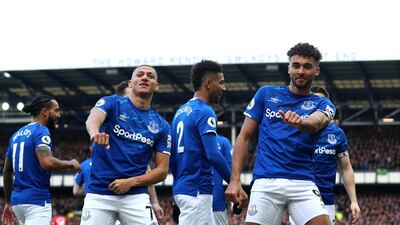 Dominic Calvert-Lewin and his Everton teammates are in self-isolation. Getty