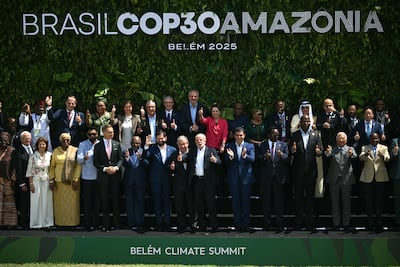 The Trump administration skipped the Cop30 talks in Brazil. AFP