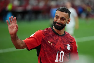 Mohamed Salah of Egypt greets supporters as he celebrates winning the Fifa World Cup 2026 group stage match against New Zealand. EPA
