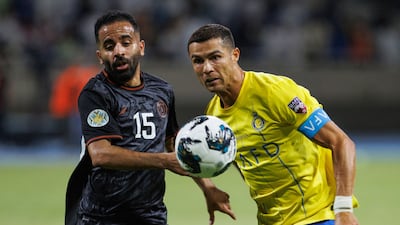 Al Shabab held Cristiano Ronaldo's Al Nassr to a goalless draw in the King Salman Cup. AFP