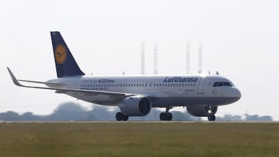 An Airbus A320neo at the ILA Berlin Air Show in Schoenefeld, Germany. A US leasing company is buying 30 of the jets, plus five others, costing $3.8 billion at list prices. Hannibal Hanschke / Reuters