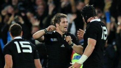 Captain Richie McCaw, centre, says he will not have to 'push any buttons' to get New Zealand intense for a game against Ireland in Christchurch, the All Blacks first Test in the South Island city since the February 2011 earthquake.