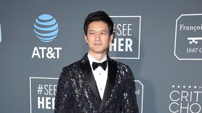 Harry Shum Jr. in Roberto Cavalli. AP